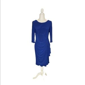 Blue form fitting dress